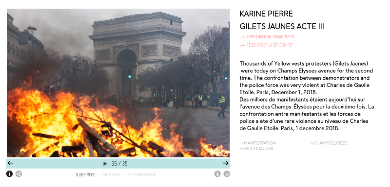 Esta es la foto de la página web de Karine Pierre que está siendo sacada de contexto para desinformar.